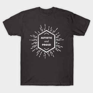 Autistic and proud  (chalk, light) T-Shirt